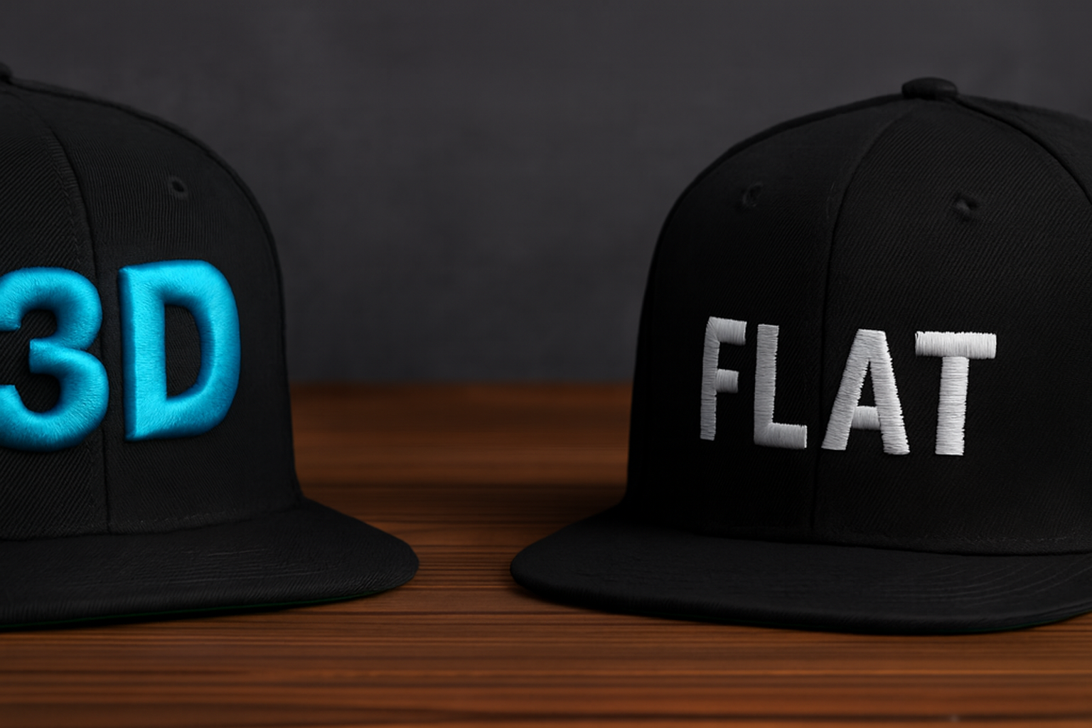 3D Stickerei vs Flachstickerei 3D Stickerei vs Flachstickerei